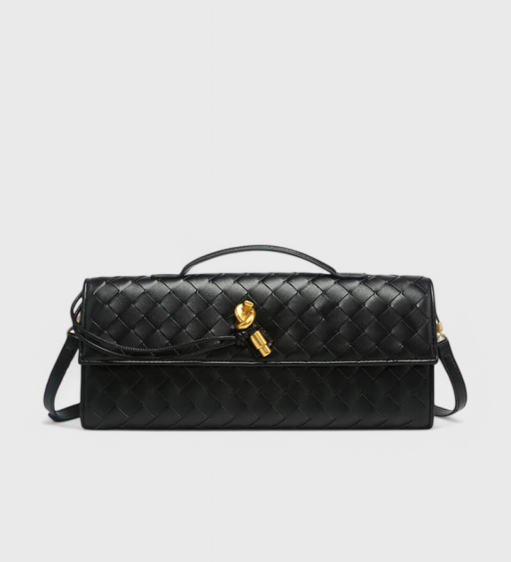 Melanie Clutch Táska Arany Csomó Részlettel